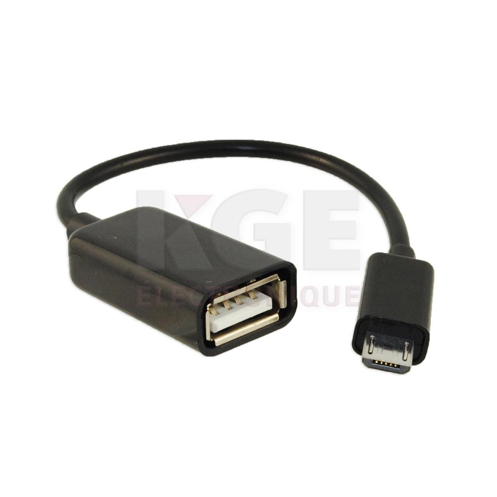 Adaptateur USB A Femelle à Micro-B Mâle