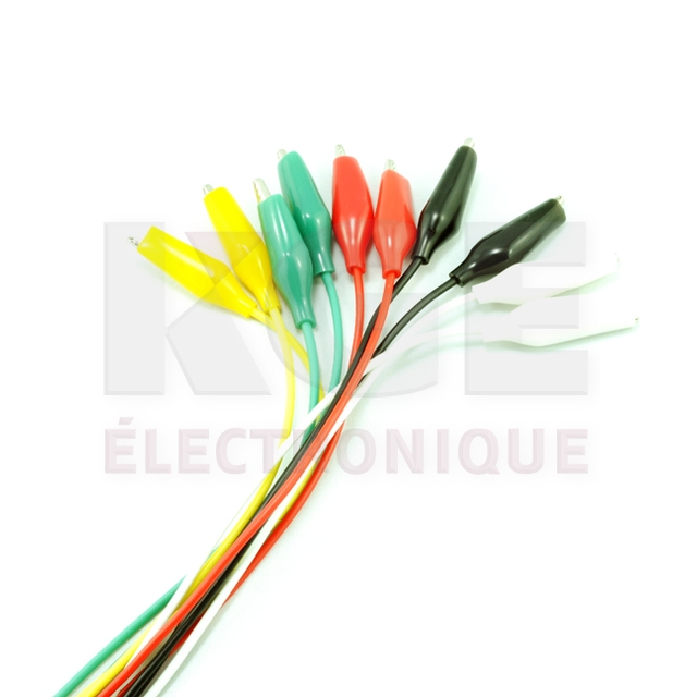 Pinces Alligators sur Fils - Paquet de 10
