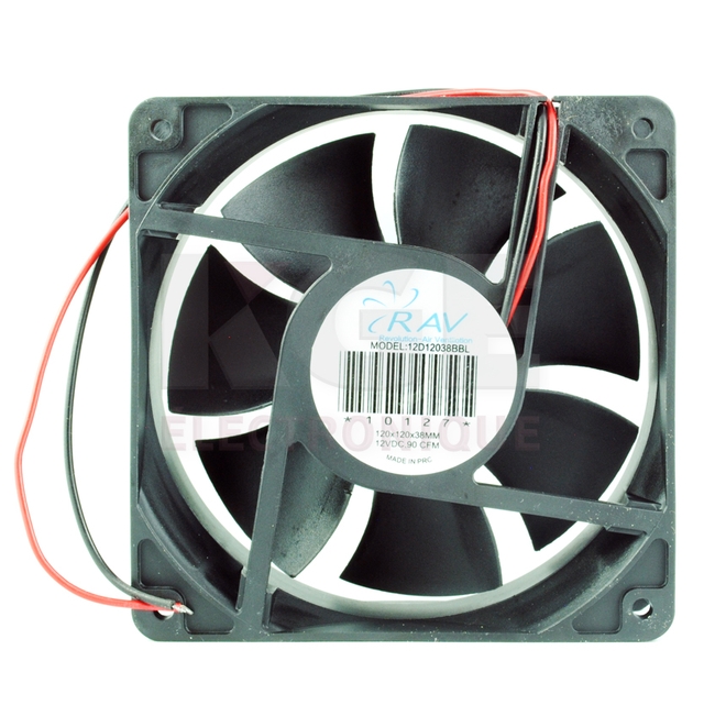 12V 0.56A Fan - 120 x 120 x 38 mm