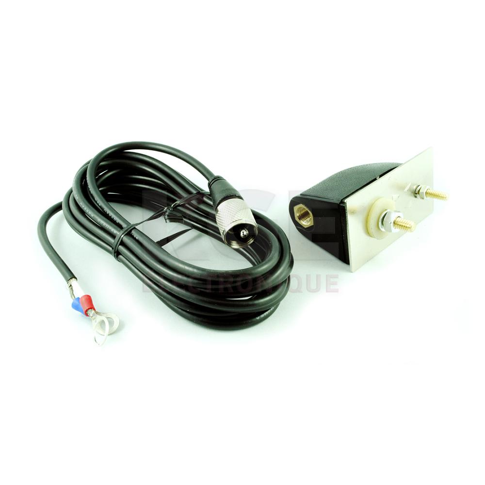 Base pour Antenne de Voiture avec Fil Coaxial