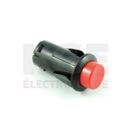 Interrupteur Poussoir NO (Normalement Ouvert) Rouge