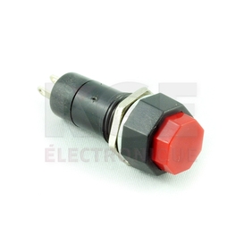 Red NC (Normally Closed) Push Switch