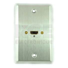 Plaque Murale en Acier Inoxydable avec Connecteur HDMI Femelle