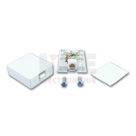 6 Conductor Modular Wall Jack