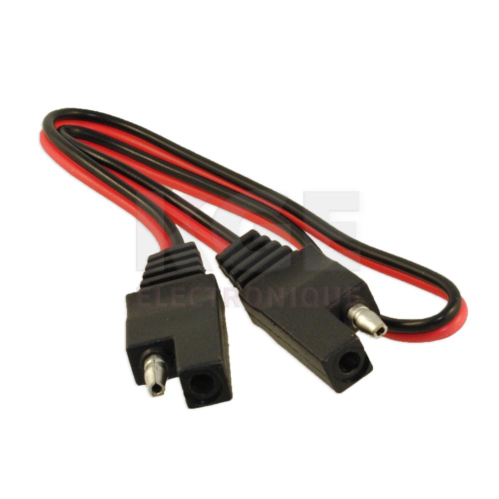 Connecteur 2 Contacts 18AWG sur Fil