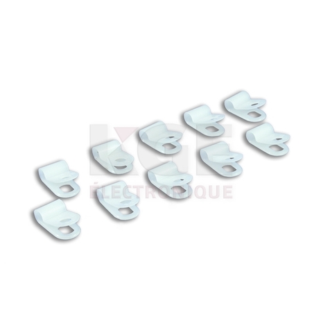 10-Pack White 1/8