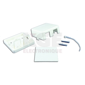 Boîte de Surface 2 Ports pour Keystone Cat5E / Cat6