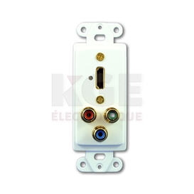 Plaque Murale 3 RCA et HDMI