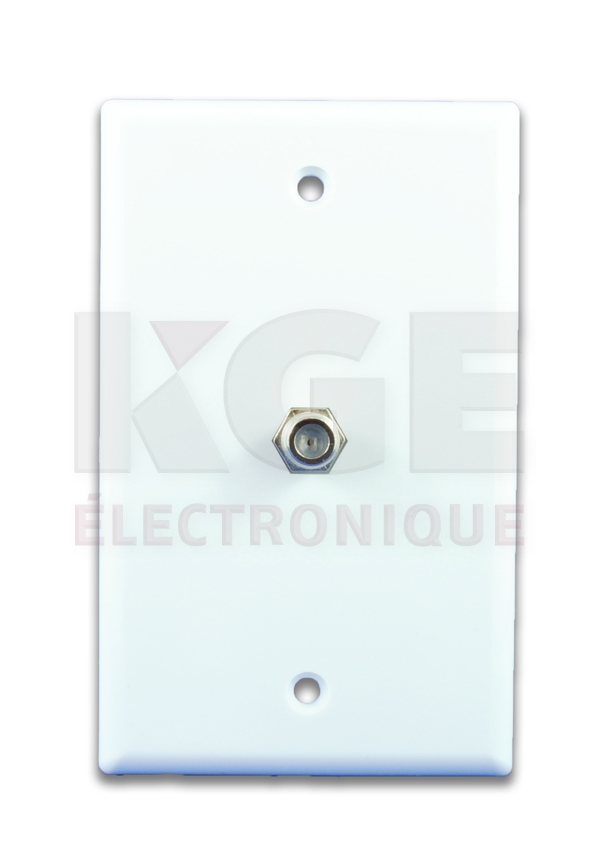 Single Output Coaixal Wall Plate