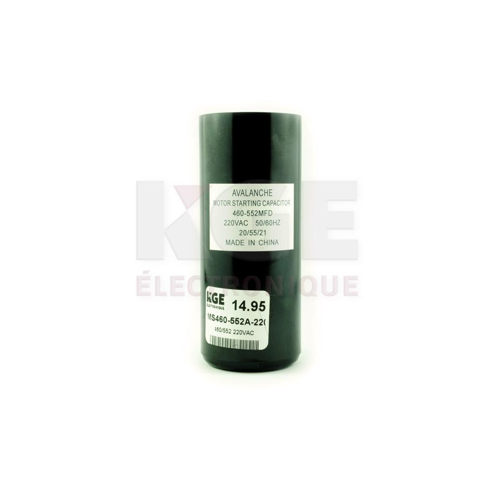 460-552MFD 220 VAC Capacitor for Motors