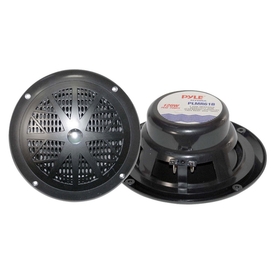 120 Watts 6.5' Dual Cone Black Marine Speakers (Pair)
