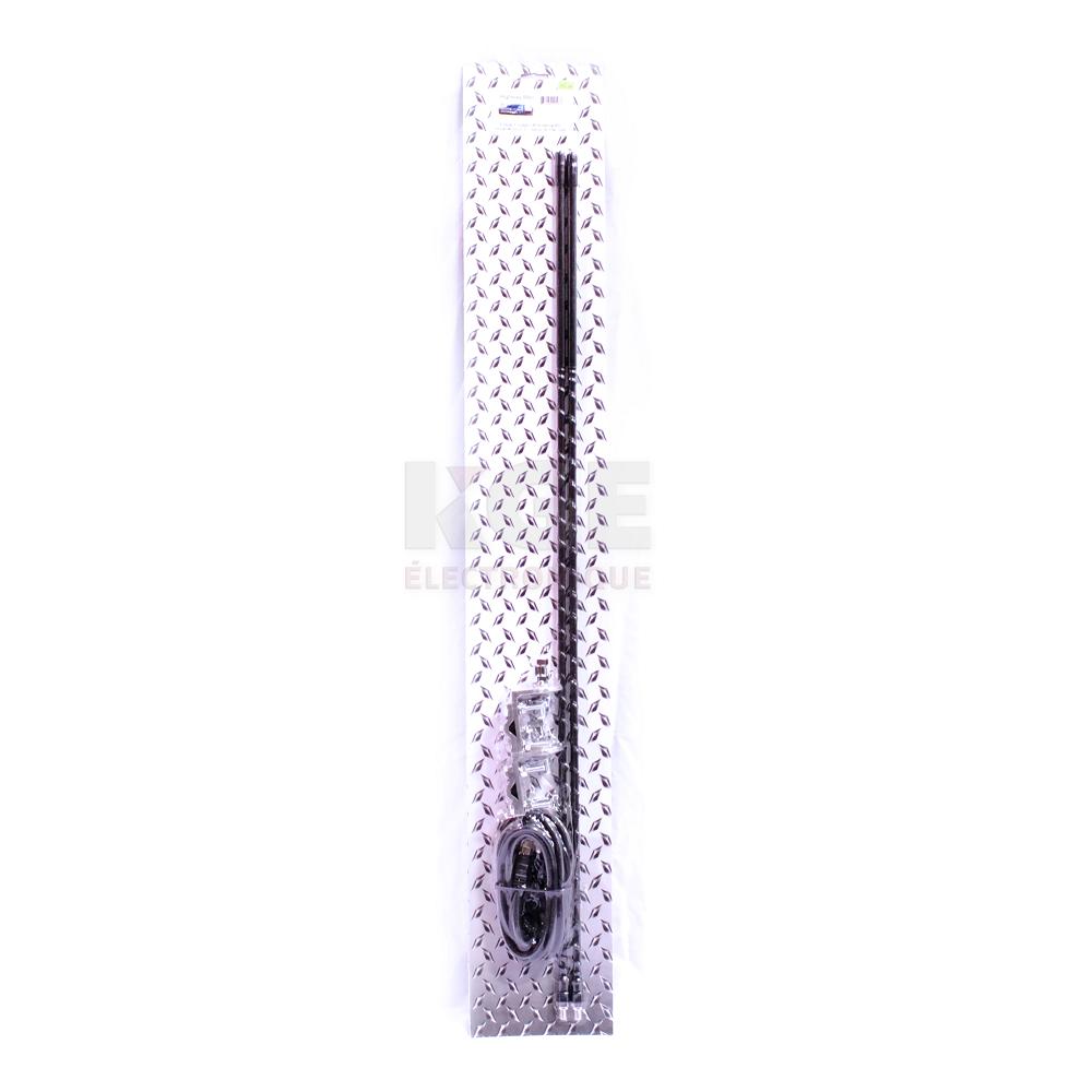 3ft Black Double Fiberglass Antenna