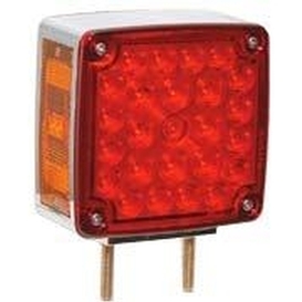 50 LED Red and Amber Double Face Light