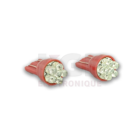 2-Pack 12VDC 6x3mm RedLED Bulbs