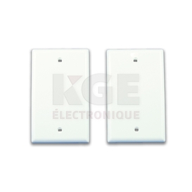 Plaques Murales Pleines Blanches Standard Paquet de 2