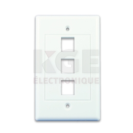 Plaque Murale Keystone avec Contour Décora 3 Ports