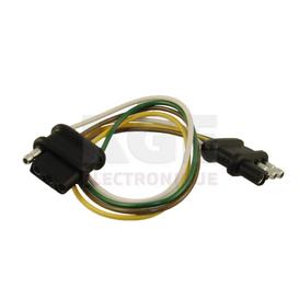 Faisceau de câbles pour remorque automobile à 4 positions, 12 pouces