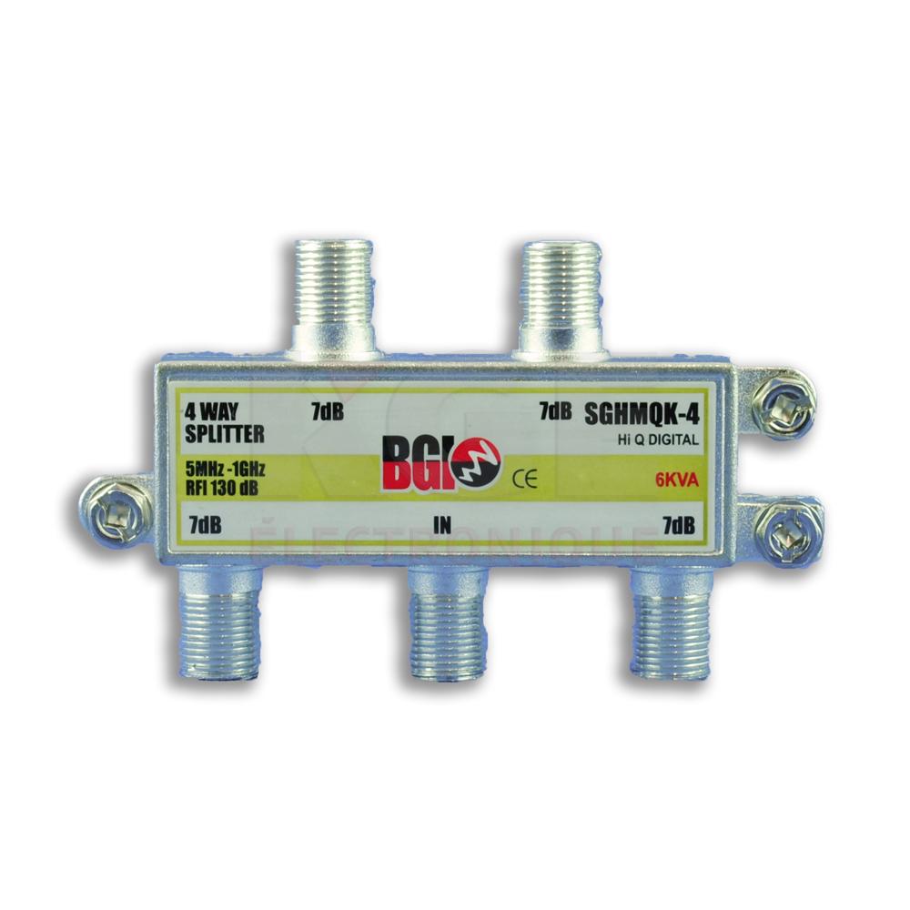 5-1000MHz 4-Way Splitter