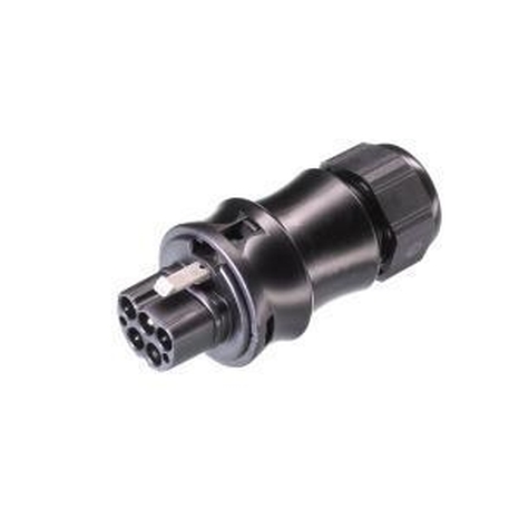 5 Pole Male Connector with Strain Relief