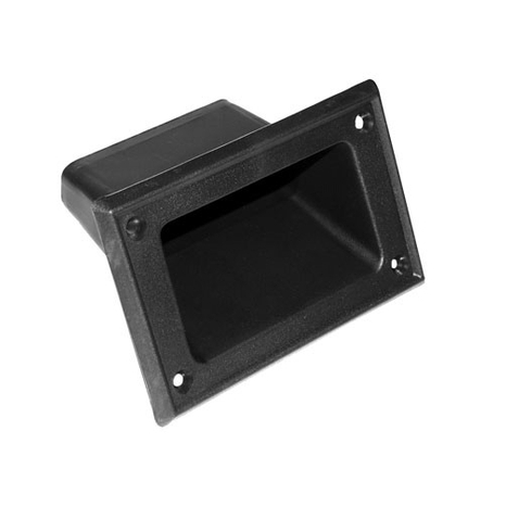 Poignée en Plastique Noire Rectangulaire 5-3/8