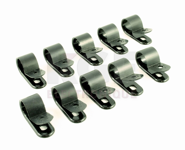 10-Pack Black 1/2x12 Hook-and-Loop Cable Wrap