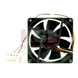 Black 20W 80mm Slot Fan