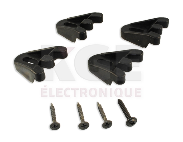 Plastic Speaker Black Waffle Clamp