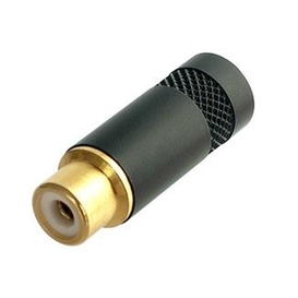 Fiche Phono Noire avec Contacts Dorés (NYS372P-BG)