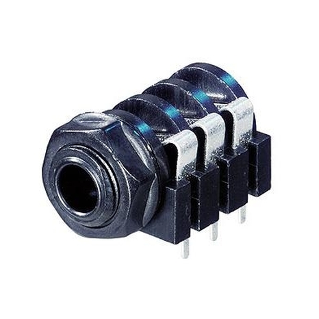 Plastic Stereo 3 Pole Horizontal 1/4
