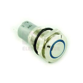 Interrupteur Poussoir ON 12V Illuminé Bleu
