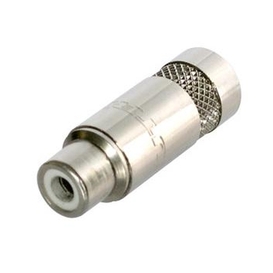 Nickel Phono Jack with Nickel Plated Contacts
