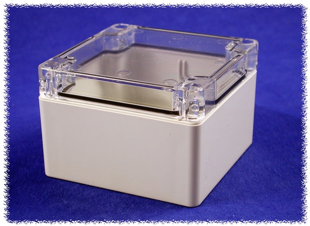 1554E2GYCL - Watertight Clear Lid Polycarbonate - 3.5