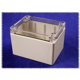1554G2GYCL - Polycarbone Étanche Couvercle Transparent