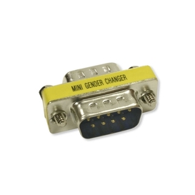 DB9 M/M Mini Gender Changer