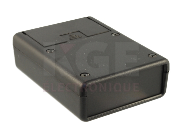 1593PBK - Plastique ABS Noir pour Instruments Portatifs - 3.6
