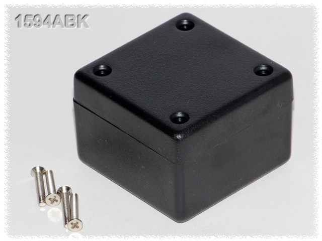 1594ABK - Black Heavy Duty Flame Retardant ABS Plastic - 2.2
