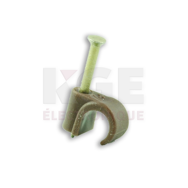 100-Pack 6-7mm Brown U-Clams
