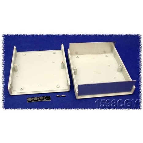 1598CSGY - General Purpose Plastic with Aluminum End Panels - 7.09
