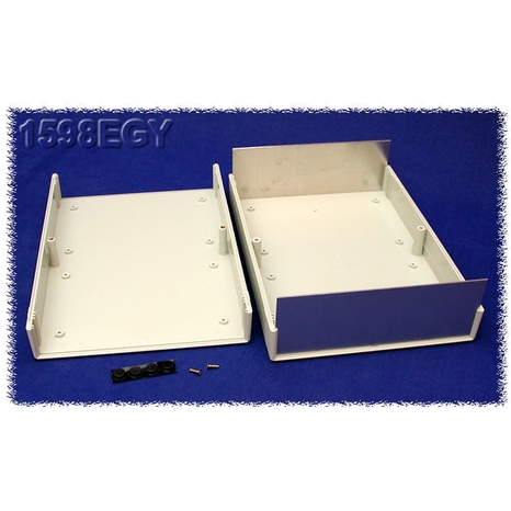 1598ESGY - General Purpose Plastic with Aluminum End Panels - 6.3