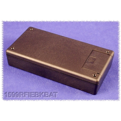 1599RFIEBKBAT - Portatif en Plastique Conducteur avec Protection RFI et Porte pour Batterie - 6.7