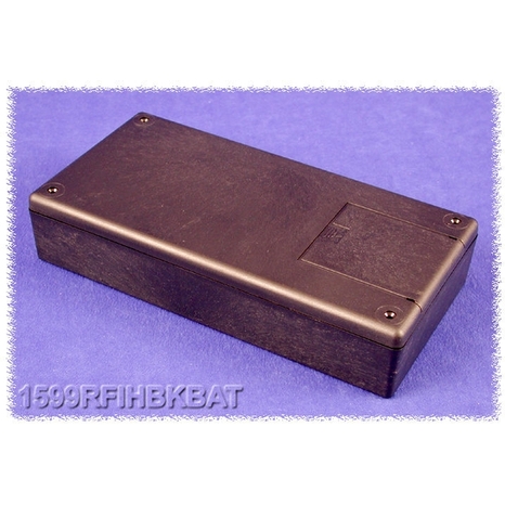 1599RFIHBKBAT - Portatif en Plastique Conducteur avec Protection RFI et Porte pour Batterie - 8.66