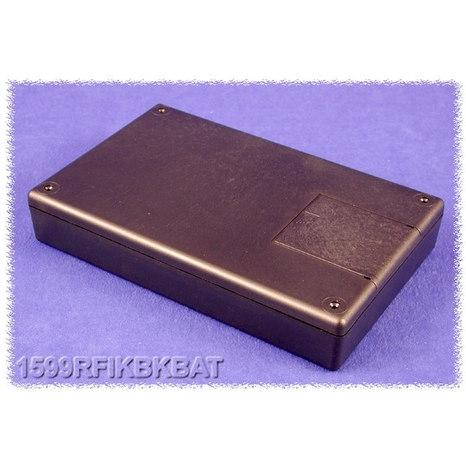 1599RFIKBKBAT - Portatif en Plastique Conducteur avec Protection RFI et Porte pour Batterie - 8.66