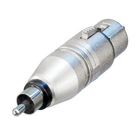 3 pole XLR female to RCA Phono Plug  Adapter (Neutrik NA2FPMM)