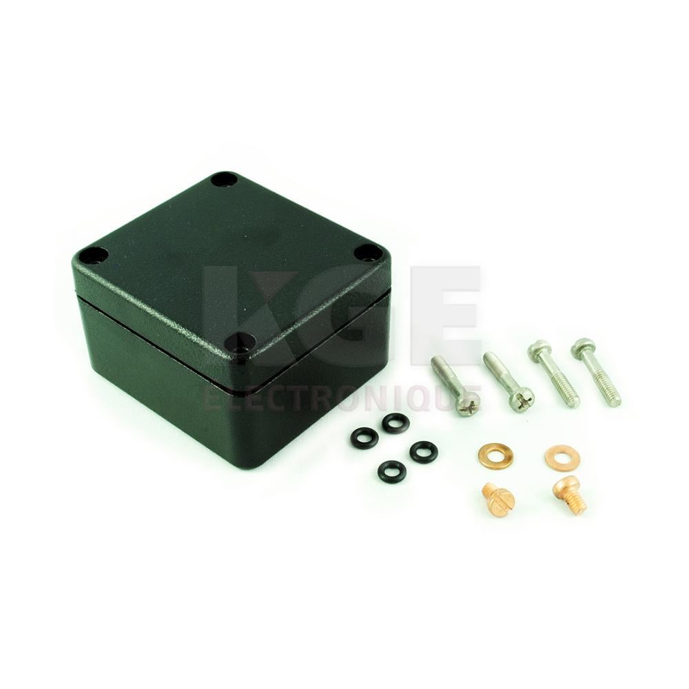 1590Z061BK - Black Diecast Aluminum Watertight Heavy Duty - 2.51