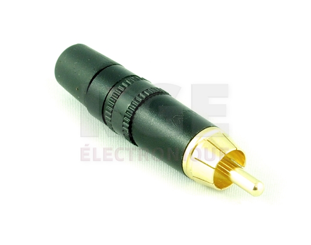 Black Male RCA Connector (NYS373)