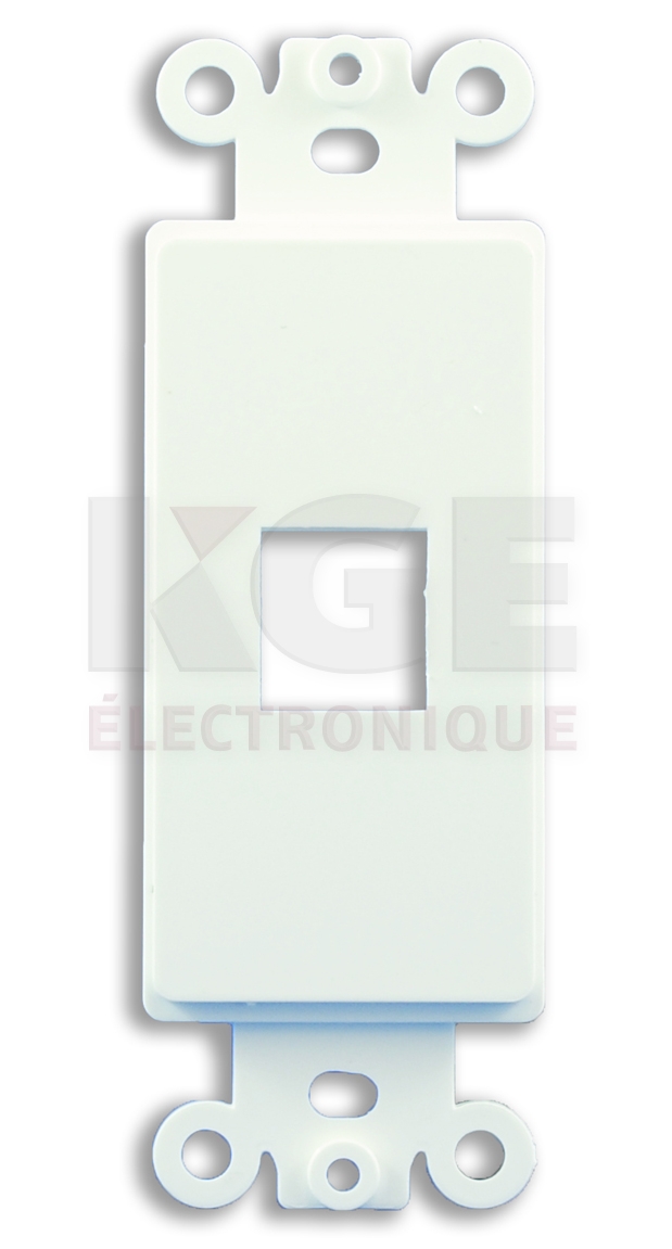 Plaque Murale Blanche d'Insertion Keystone 1 Port