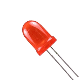 DEL 12V Diffuse Rouge 50MCD 10mA