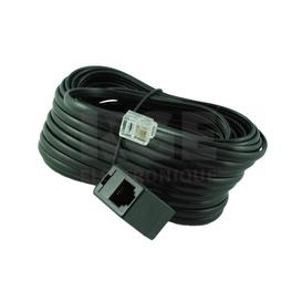 Rallonge 25' 4 Contacts Noire pour Téléphone