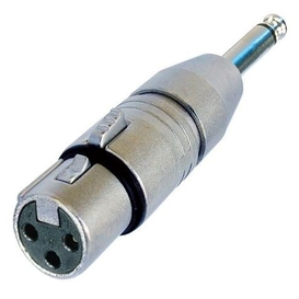 3 Pole Female XLR to Mono 1/4