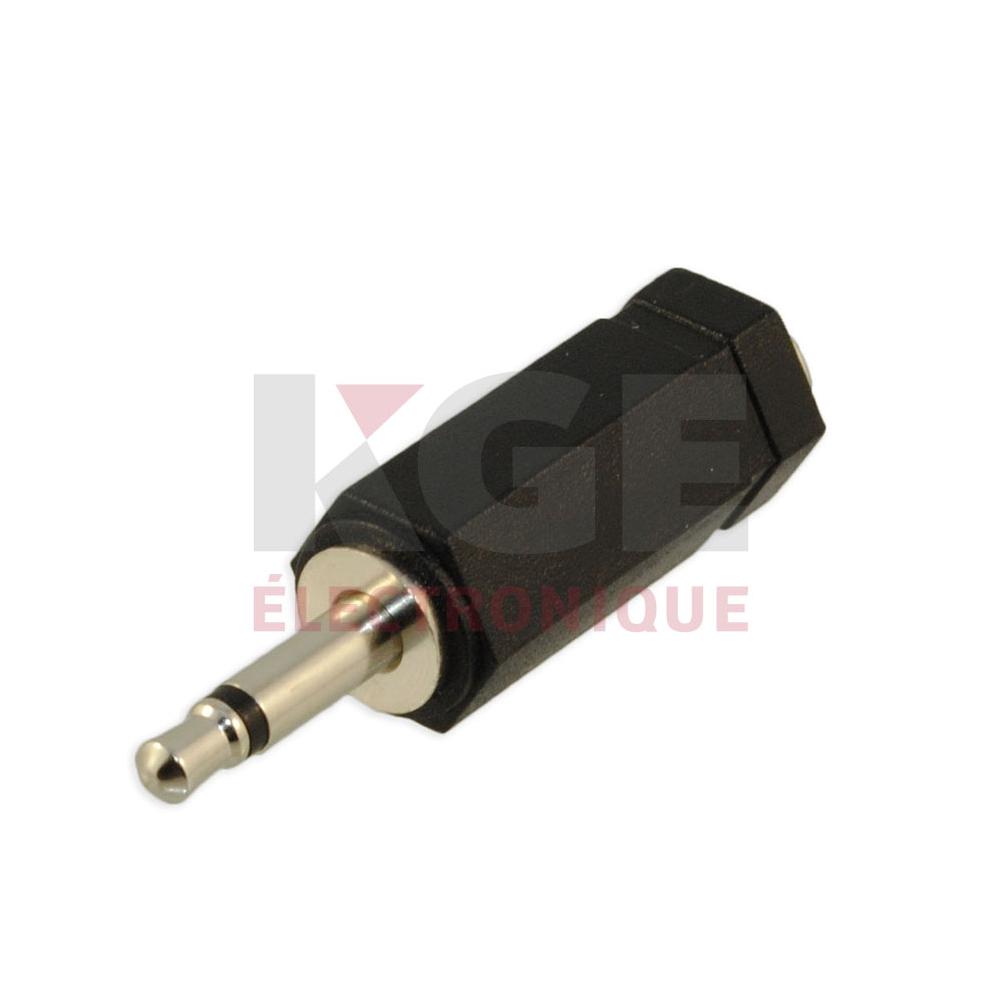 3.5mm Mono Plug to 2.5mm Mono Jack Adaptor